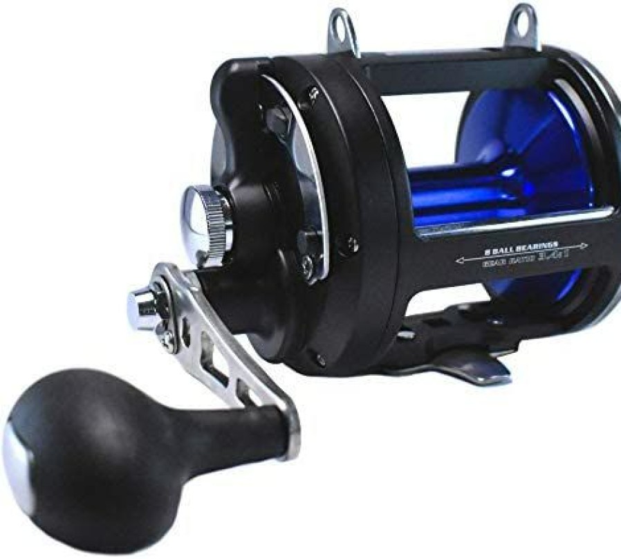 Eatmytackle Extractor Lever Drag Conventional Reel, 30Lb. Drag, 3.4:1 Ratio